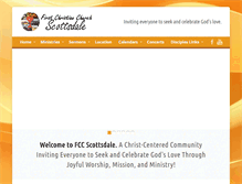 Tablet Screenshot of fccscottsdale.org